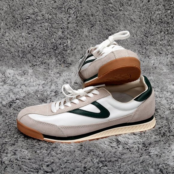 Tretorn RAWLINS 2.0 Style in white gray green Leather upper Memory Foam … - Picture 8 of 14